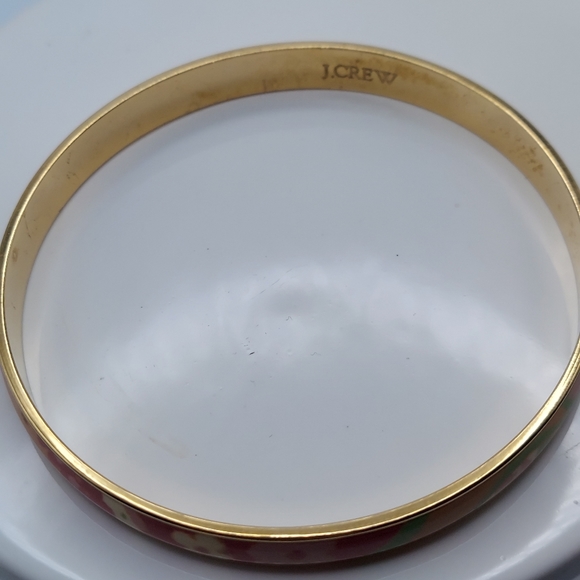 J.Crew Floral Design Thin Bangle Bracelet, GC. - Picture 6 of 12
